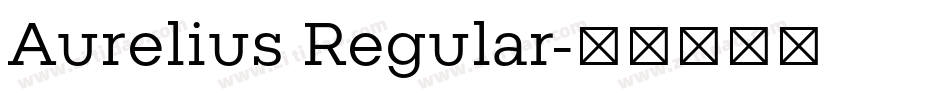 Aurelius Regular字体转换